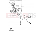 YAMAHA YFM 250 Moto-4 YFM250 MOTO 4 - 250 3GH4 1990 HANDLE SWITCH & LEVER