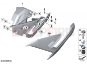 BMW Motorrad BMW 2022 S models S 1000 R (0E51, 0E53) Side trim panel | Side trim panel