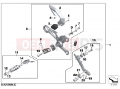 BMW Motorrad BMW 2022 S models S 1000 R (0E51, 0E53) Footrest system, right | Footrest system, right