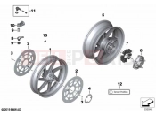 BMW Motorrad BMW 2022 S models S 1000 R (0E51, 0E53) Retrofitting forged wheels | Retrofitting forged wheels