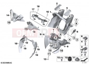 BMW Motorrad BMW 2022 S models S 1000 R (0E51, 0E53) Front panel carrier | Front panel carrier
