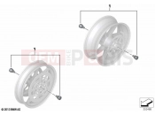 BMW Motorrad BMW 2022 S models S 1000 R (0E51, 0E53) Set, axle protectors | Set, axle protectors