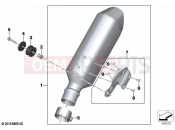 BMW Motorrad BMW 2022 S models S 1000 R (0E51, 0E53) Rear silencer | Rear silencer
