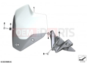 BMW Motorrad BMW 2021 S models S 1000 R (0E51, 0E53) Windshield / mounting | Windshield / mounting