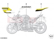 BMW Motorrad BMW 2021 S models S 1000 R (0E51, 0E53) Stick-on label | Stick-on label