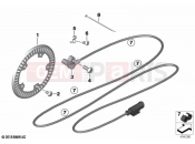BMW Motorrad BMW 2021 S models S 1000 R (0E51, 0E53) Rotational-speed sensor, rear | Rotational-speed sensor, rear
