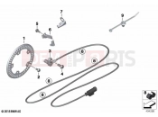 BMW Motorrad BMW 2021 S models S 1000 R (0E51, 0E53) Speed sensor, front 2