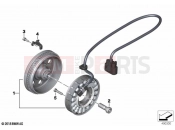 BMW Motorrad BMW 2021 S models S 1000 R (0E51, 0E53) Alternator 2