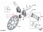 BMW Motorrad BMW 2021 S models S 1000 R (0E51, 0E53) Front wheel brake 2 | Front wheel brake 2