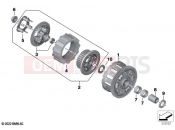 BMW Motorrad BMW 2021 S models S 1000 R (0E51, 0E53) Clutch with drive plate 2