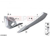 BMW Motorrad BMW 2020 S models S 1000 R (0E51, 0E53) Engine spoiler 2 | Engine spoiler 2