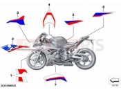 BMW Motorrad BMW 2022 S models S 1000 RR 19 (0E21, 0E23) Stick-on label | Stick-on label