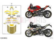 BMW Motorrad BMW 2022 S models S 1000 RR 19 (0E21, 0E23) Sticker set | Sticker set