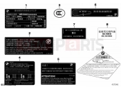 BMW Motorrad BMW 2021 S models S 1000 RR 19 (0E21, 0E23) Signs China