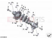 BMW Motorrad BMW 2021 S models S 1000 RR 19 (0E21, 0E23) Crankshaft with bearing