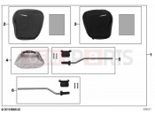 BMW Motorrad BMW 2021 S models S 1000 RR 19 (0E21, 0E23) Saddle bag