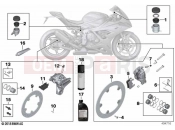 BMW Motorrad BMW 2021 S models S 1000 RR 19 (0E21, 0E23) Service, brakes 2