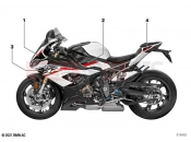 BMW Motorrad BMW 2021 S models S 1000 RR 19 (0E21, 0E23) Stick-on label 3 | Stick-on label 3