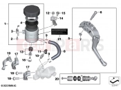 BMW Motorrad BMW 2021 S models S 1000 RR 19 (0E21, 0E23) Single parts, handbrake lever 2 2