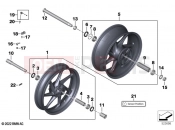 BMW Motorrad BMW 2021 S models S 1000 RR 19 (0E21, 0E23) Carbon wheels 2