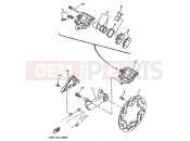 YAMAHA YZ 125 YZ125 (3SR1) 1990 REAR BRAKE CALIPER