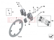 BMW Motorrad BMW 2021 S models S 1000 RR 19 (0E24) Front wheel brake 3 | Front wheel brake 3