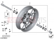 BMW Motorrad BMW 2021 S models S 1000 RR 19 (0E24) Cast rim, front | Cast rim, front