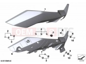 BMW Motorrad BMW 2021 S models S 1000 XR (0E41, 0E43) Side trim panel | Side trim panel