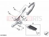 BMW Motorrad BMW 2021 S models S 1000 XR (0E41, 0E43) Footrest, front | Footrest, front