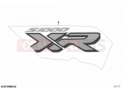 BMW Motorrad BMW 2021 S models S 1000 XR (0E41, 0E43) Stick-on label | Stick-on label