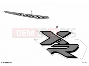 BMW Motorrad BMW 2021 S models S 1000 XR (0E41, 0E43) Label YNA5 Racingred solid | Label YNA5 Racingred solid