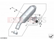 BMW Motorrad BMW 2021 S models S 1000 XR (0E41, 0E43) Rear silencer | Rear silencer