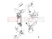 YAMAHA DT 125 DT125R (3RP2) 1990 RADIATOR & HOSE