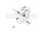 YAMAHA DT 125 DT125R (3RP2) 1990 FRONT WHEEL