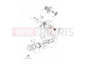 YAMAHA X-Max 300 CZD 300 XMAX 300 POLICE CZD300P-AB (BGS4) 2022 CRANKSHAFT & PISTON