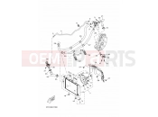 YAMAHA X-Max 300 CZD 300 XMAX 300 POLICE CZD300P-AB (BGS4) 2022 RADIATOR & HOSE