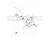 YAMAHA X-Max 300 CZD 300 XMAX 300 POLICE CZD300P-AB (BGS4) 2022 FRONT WHEEL