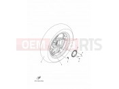 YAMAHA X-Max 300 CZD 300 XMAX 300 POLICE CZD300P-AB (BGS4) 2022 REAR WHEEL & BRAKE SYSTEM