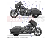 INDIAN 2023 CHIEFTAIN ELITE ALL OPTIONS (R01) (N23TCEBB) BODY » BODY, EMBLEMS/DECALS - ALL OPTIONS (900685)