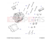 Polaris 2024 ATV SPORTSMAN 450 EPS HO 50S (R01) - A24SEE50B1/B3 ENGINE | ENGINE, CYLINDER HEAD, CAM and VALVES - A24SEE50B1/B3 (C102228-3)