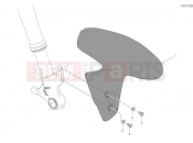 DUCATI 2024 Streetfighter V4 Front mudguard
