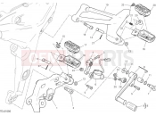 DUCATI Multistrada V2 S Travel Left footrests & gear shift pedal