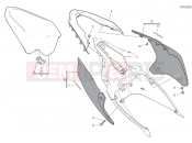 DUCATI Panigale V4 S Pillion rider seat