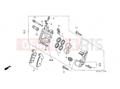 HONDA TRX450ER8 U 2008 F-11 FRONT BRAKE CALIPER