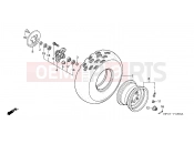 HONDA TRX450ER8 U 2008 F-12 FRONT WHEEL