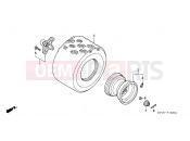 HONDA TRX450ER8 U 2008 F-13 REAR WHEEL