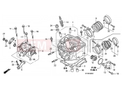 HONDA TRX450ER8 U 2008 E-2 CYLINDER HEAD