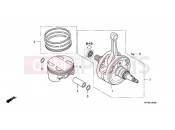 HONDA TRX450ER8 U 2008 E-13 CRANKSHAFT/PISTON