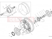 DUCATI Multistrada V4 S Rear spoked wheel