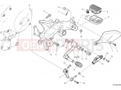 DUCATI 2024 Multistrada V4 S Grand Tour Left footrest & gear shift pedal